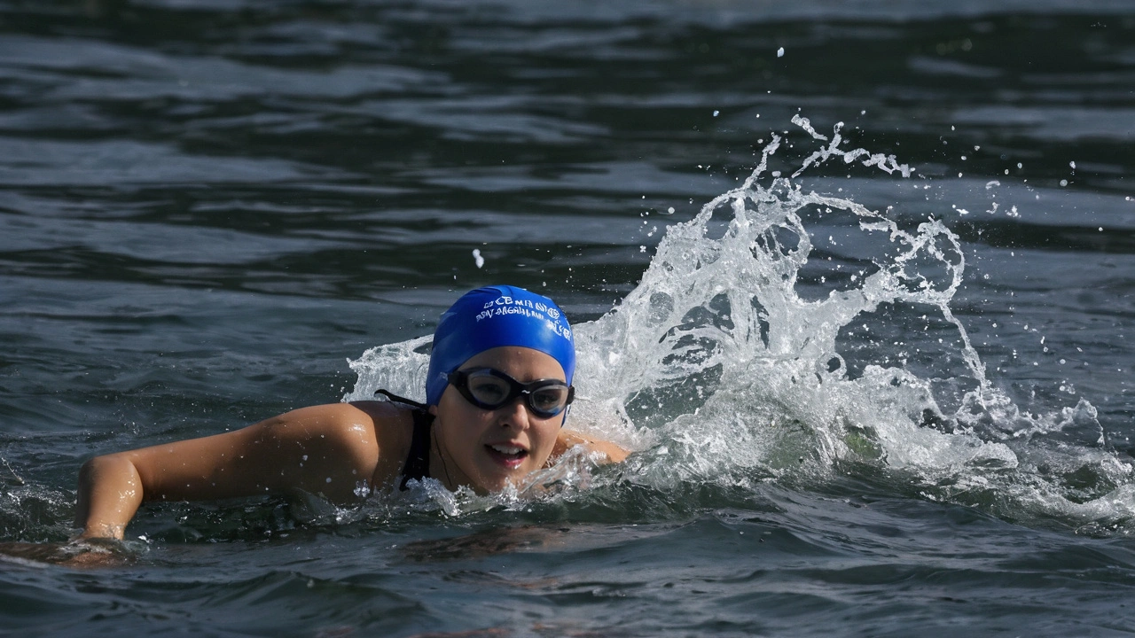 Ana Marcela Cunha fica em quarto na maratona aquática feminina nas Olimpíadas de Paris 2024