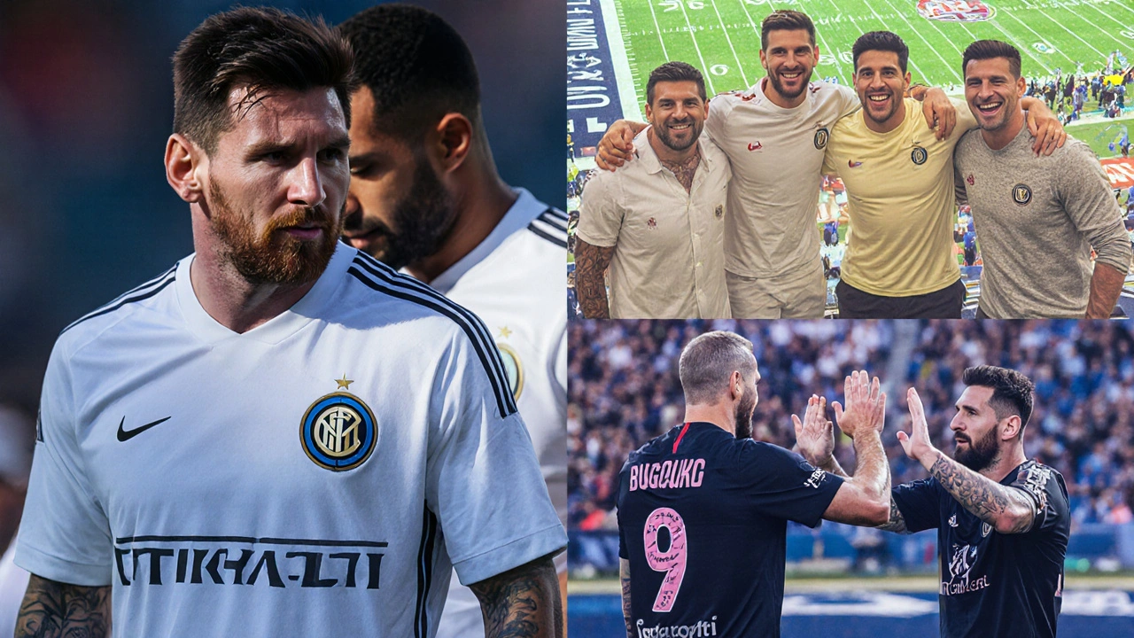 Lionel Messi curte Super Bowl ao lado de ex-companheiros do Barcelona e Inter Miami
